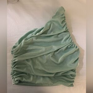 Ruched One Shoulder Top